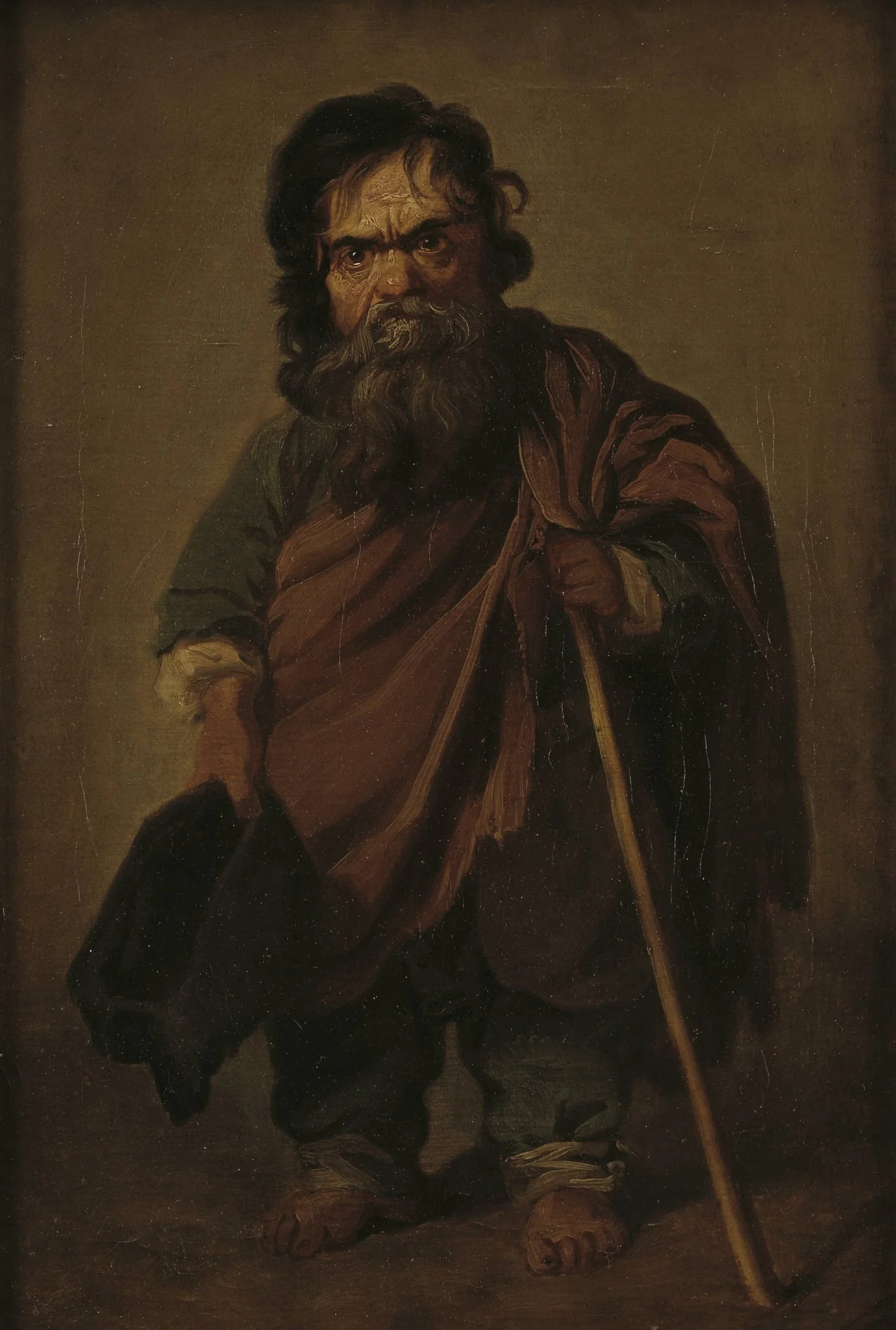 The Roman Dwarf Francesco Ravai, called Bajocco, by Unknown, 1750