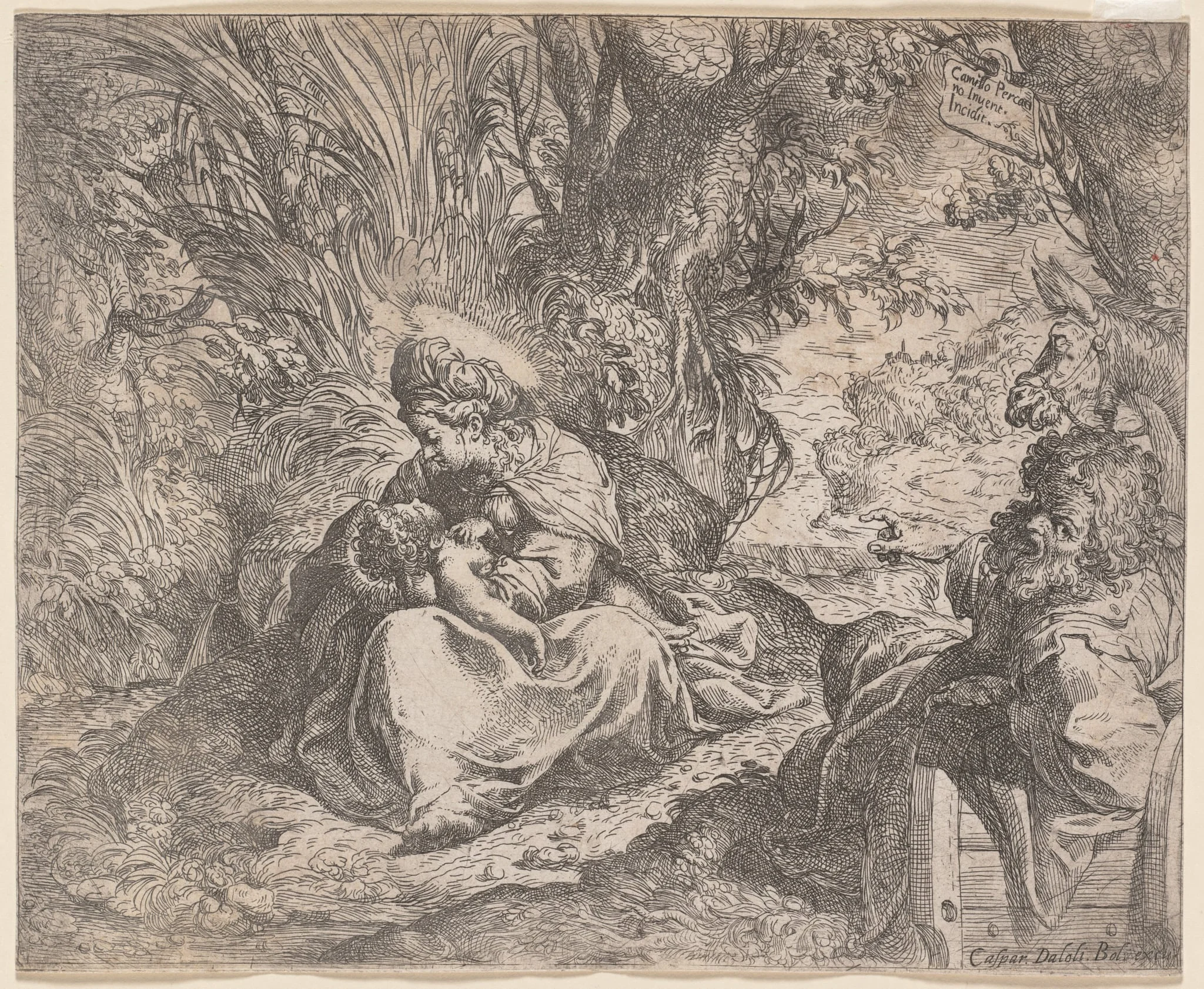 The Rest on the Flight into Egypt, by Camillo Procaccini, 1588