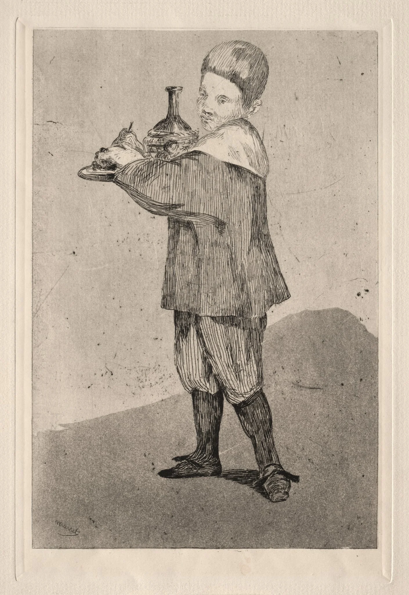 The Boy Carrying a Tray