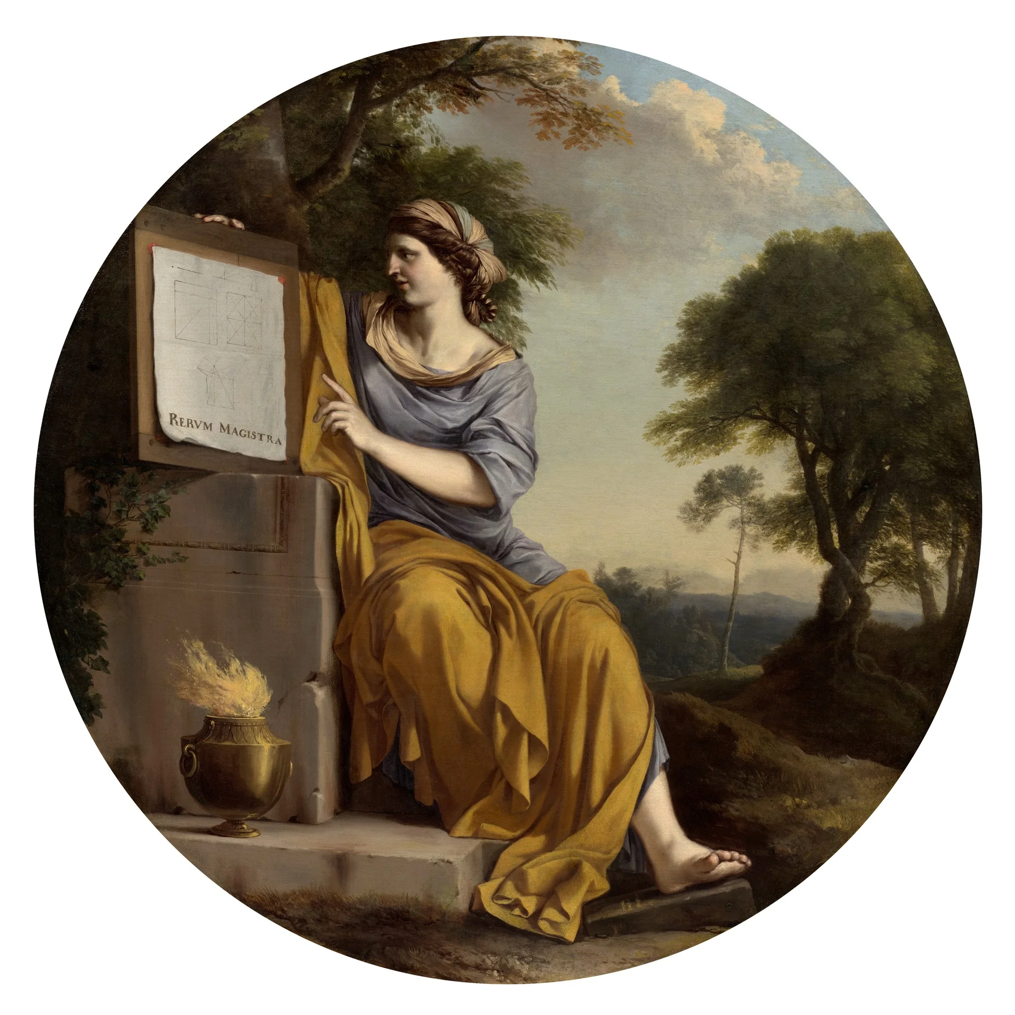 Allegory of Scientific Experiment, by Laurent de La Hyre, oil, 1641