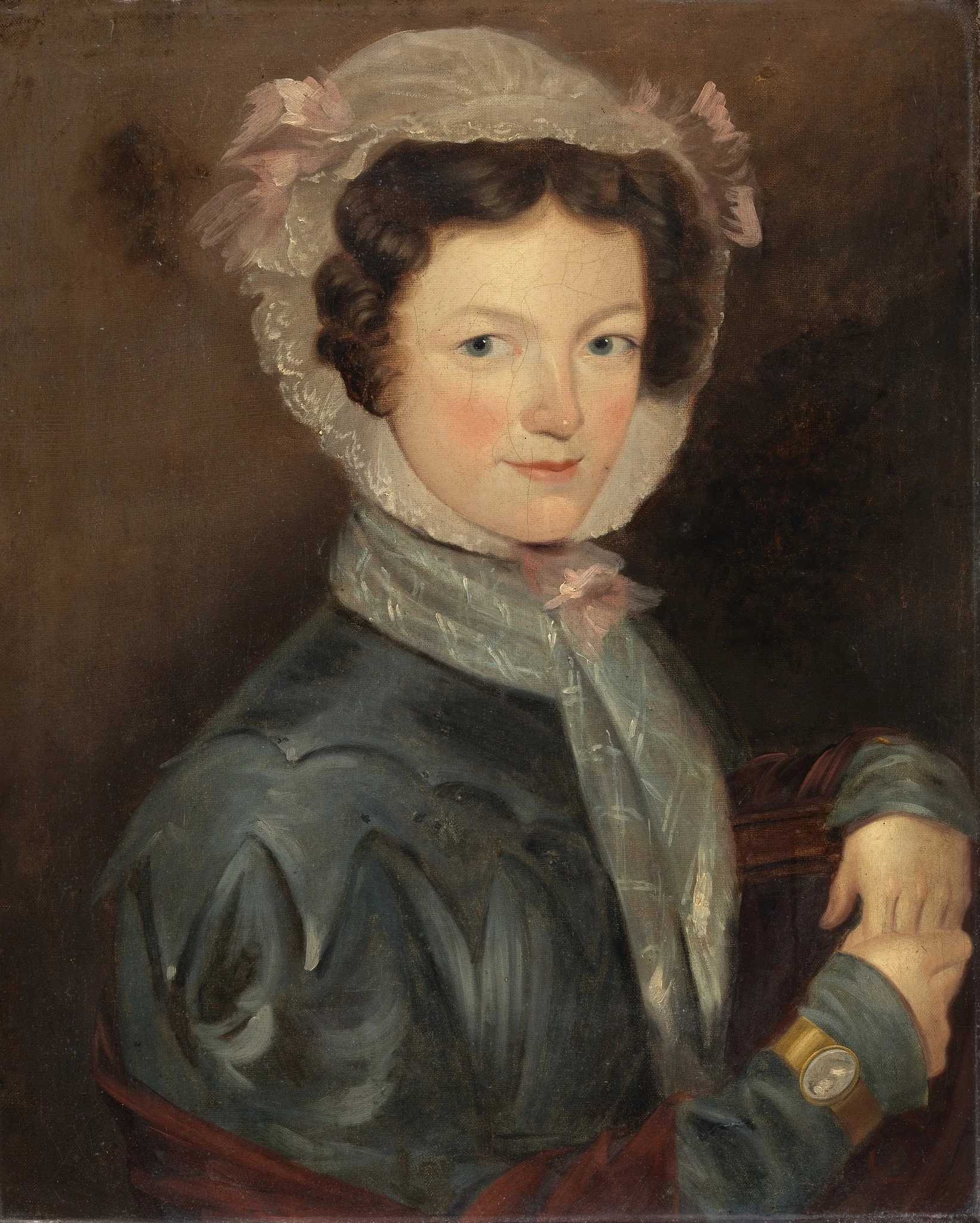 Portrait of Mrs McCarthy, Grandmother of J.H. McCarthy, by Unknown, oil, 1850
