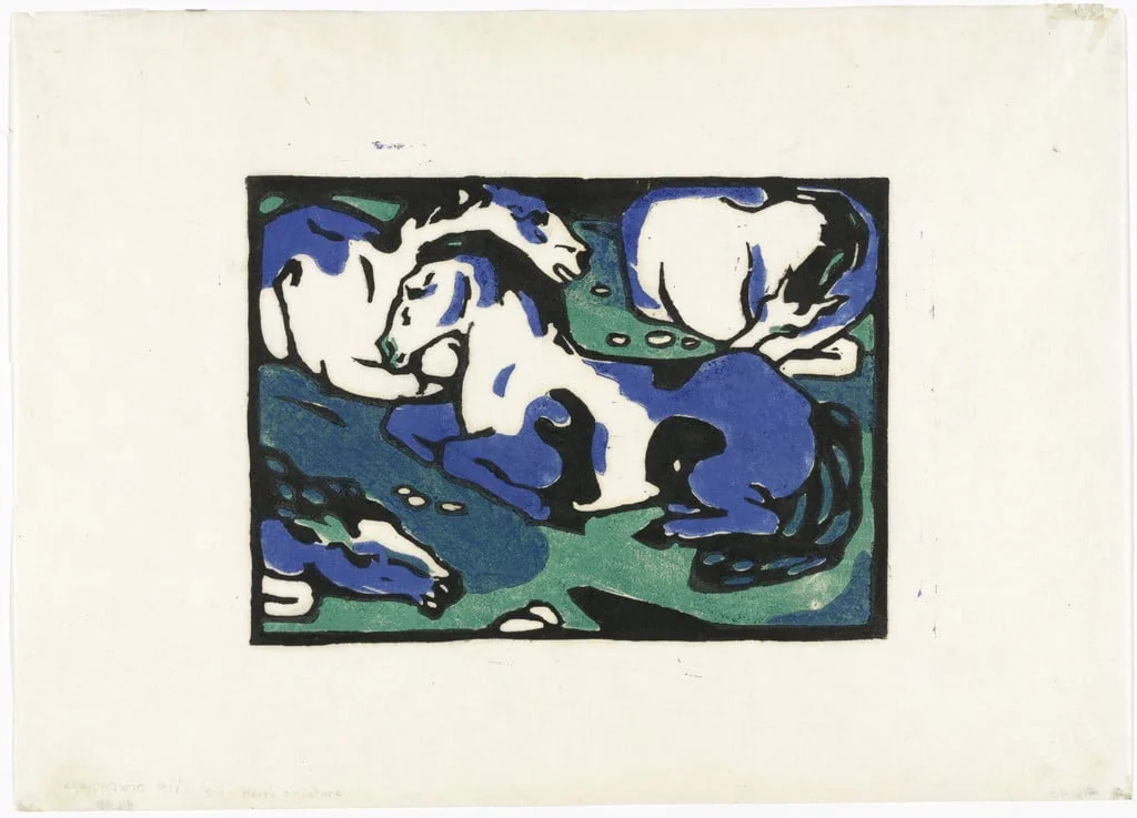 Untitled, by Franz Marc, ink, 1911