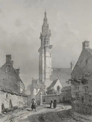Voyages pittoresques et romantiques dans l'ancienne France.  Bretagne:  Eglise de Roscoff