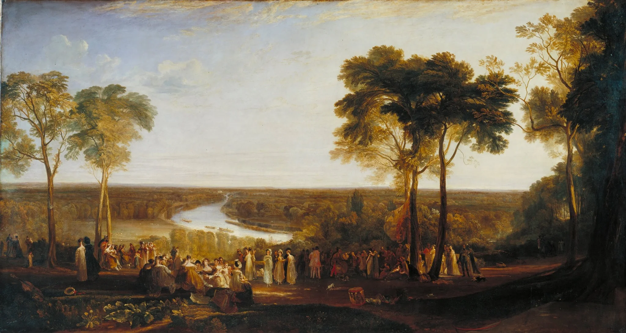 England: Richmond Hill, on the Prince Regent's Birthday, by Joseph Mallord William Turner, oil, 1819