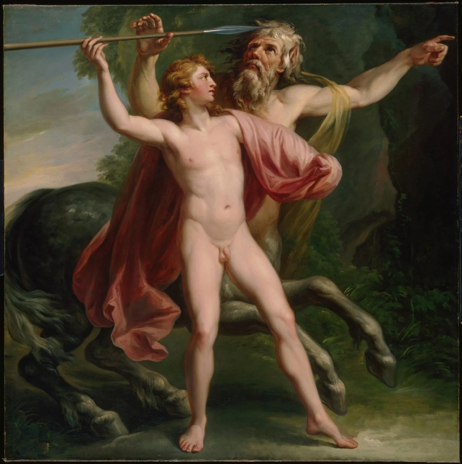 The Education of Achilles, by Giovanni Battista Cipriani, oil, 1788