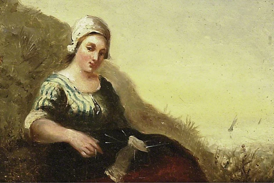 Girl on a Dune, by Jozef Israëls, oil, 1896