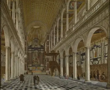 Interior of the Jesuit church (now St. Carolus Borromeus) in Antwerp