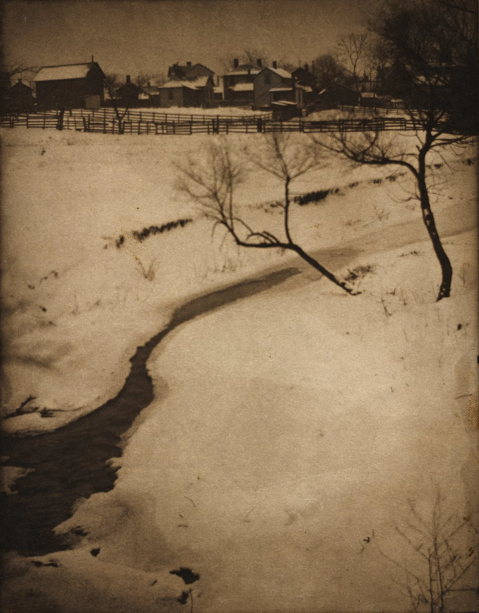 Winter Landscape, by Clarence H. White, 1900