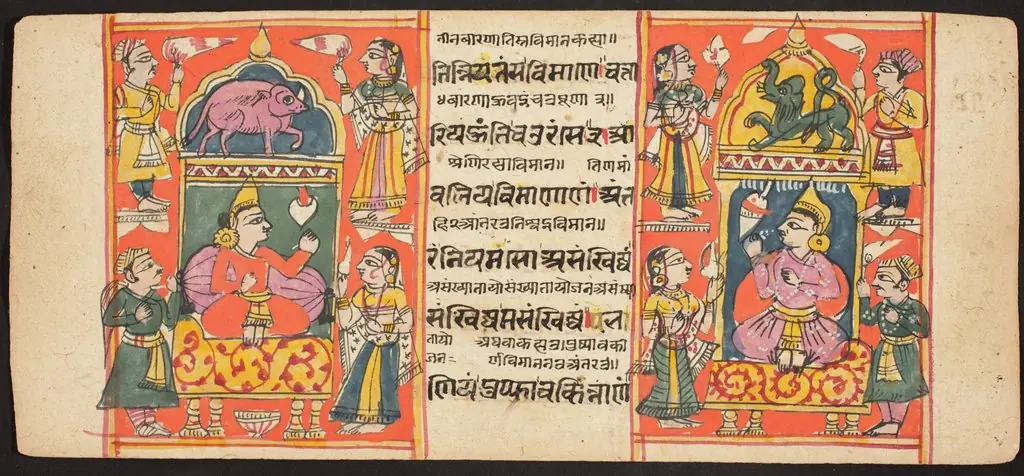 Tantric Manuscript "Sangrahani Sutra"