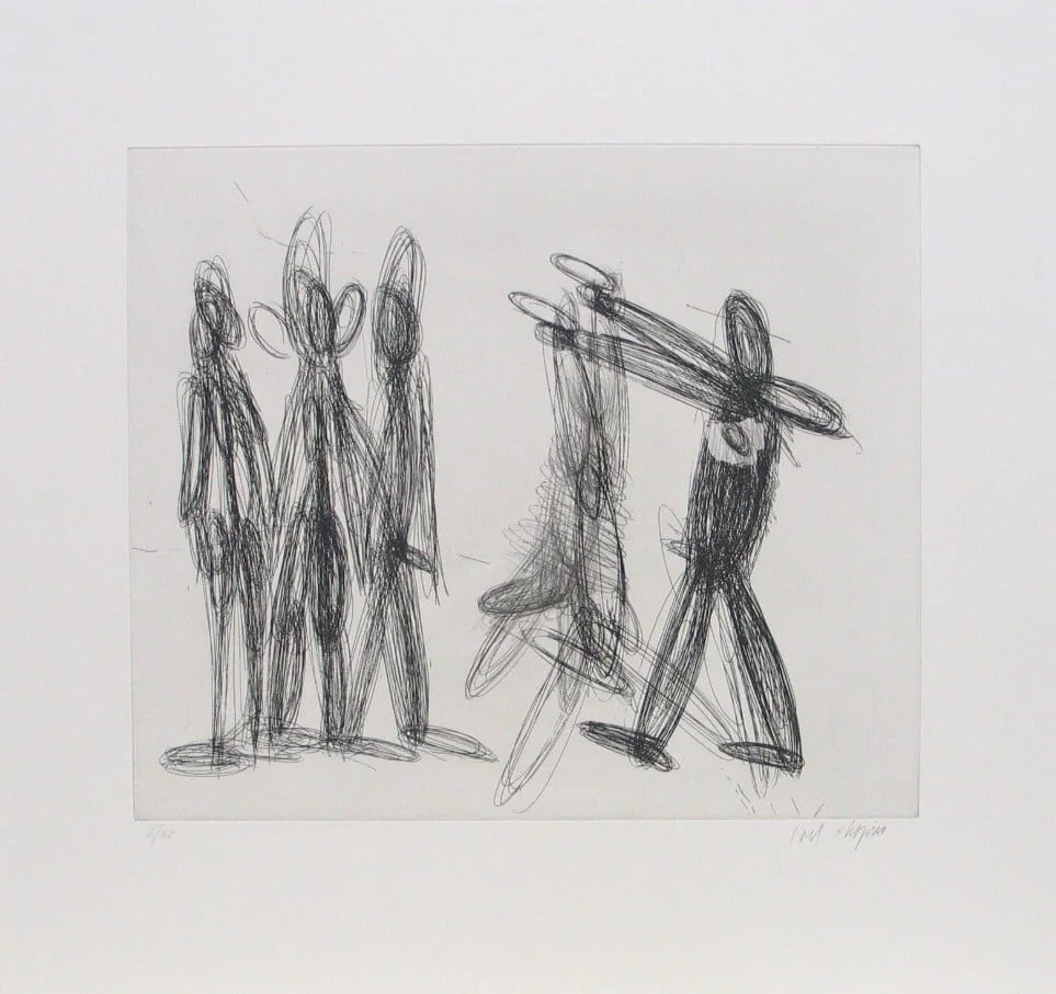 Untitled, by Joel Shapiro, ink, 1994