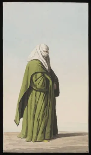 A veiled Turkish woman