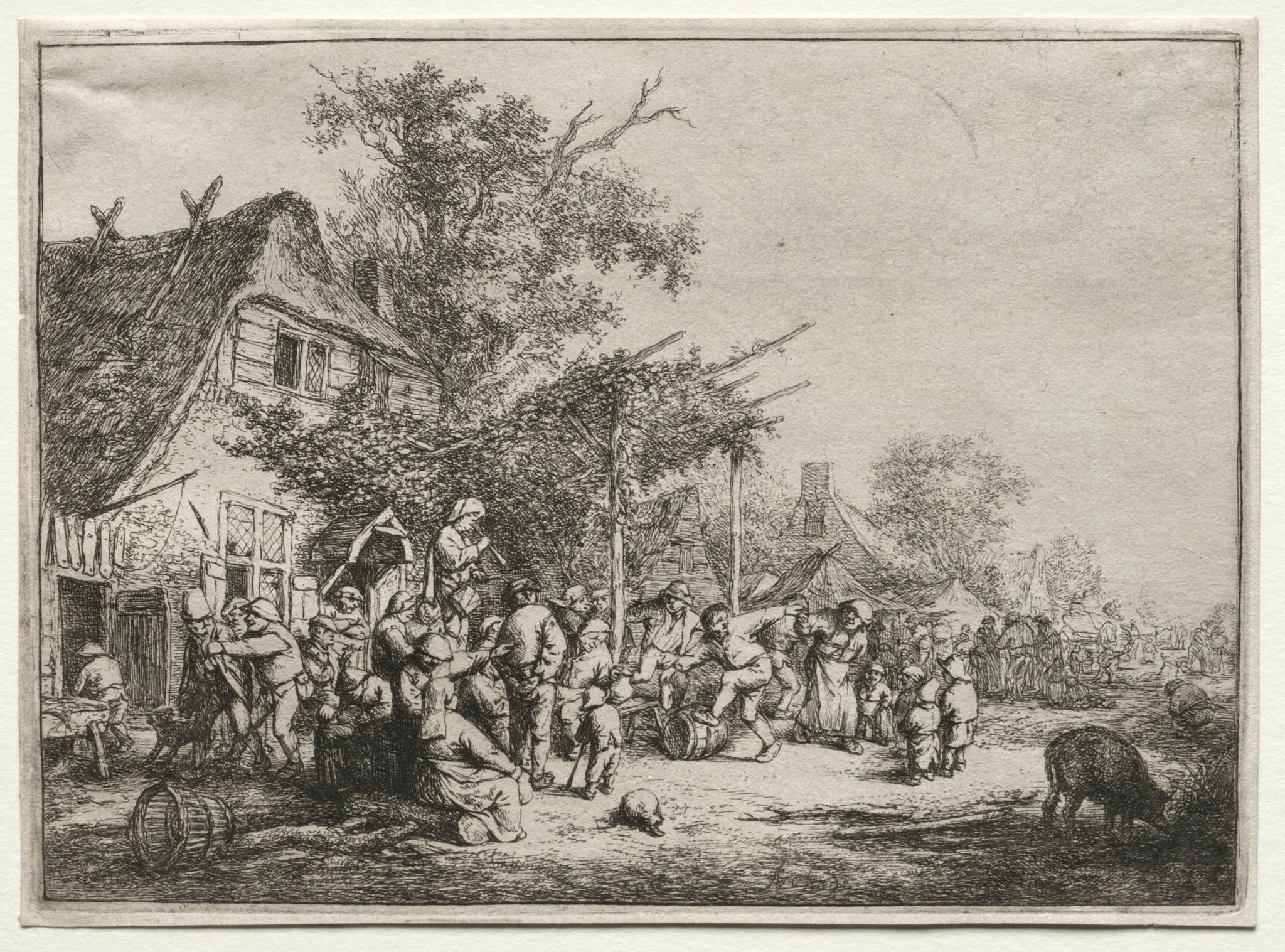Festival Under the Trellis, by Adriaen van Ostade, 1653