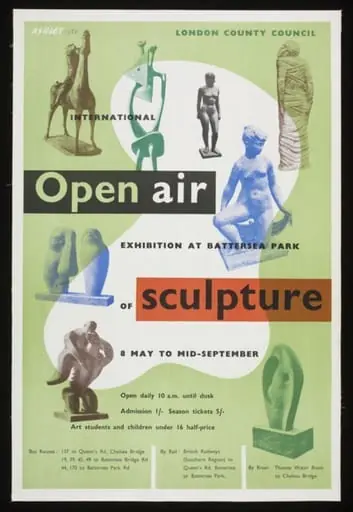 Open air exhibition at Battersea Park of sculpture