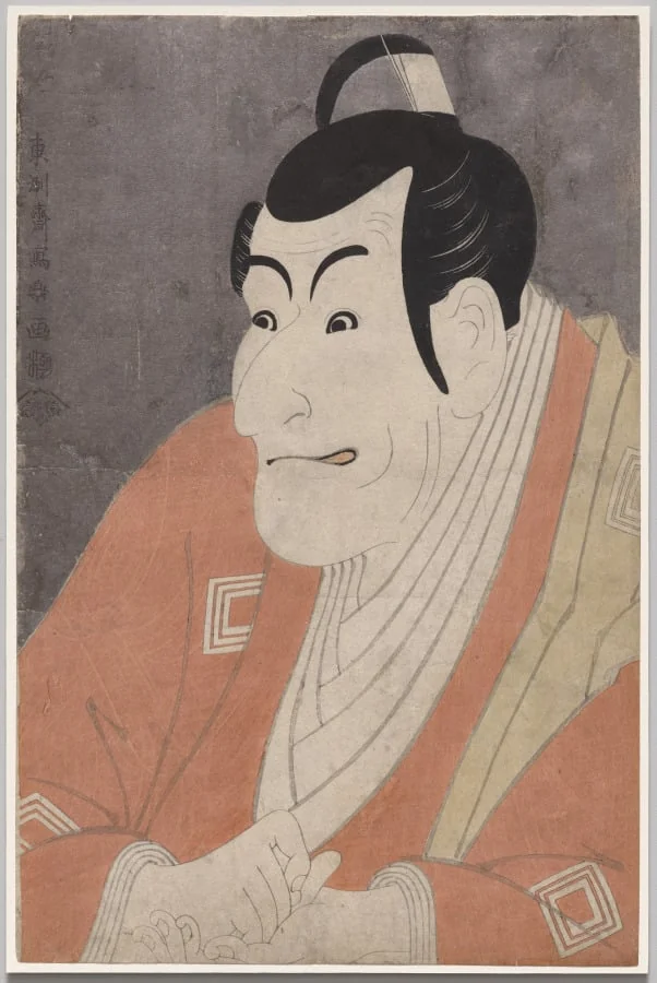 Ichikawa Ebizō IV (Danjurō) as Takemura Sadanoshin in The Loving Wife's Parti-Colored Reins, by Tōshū, 1794