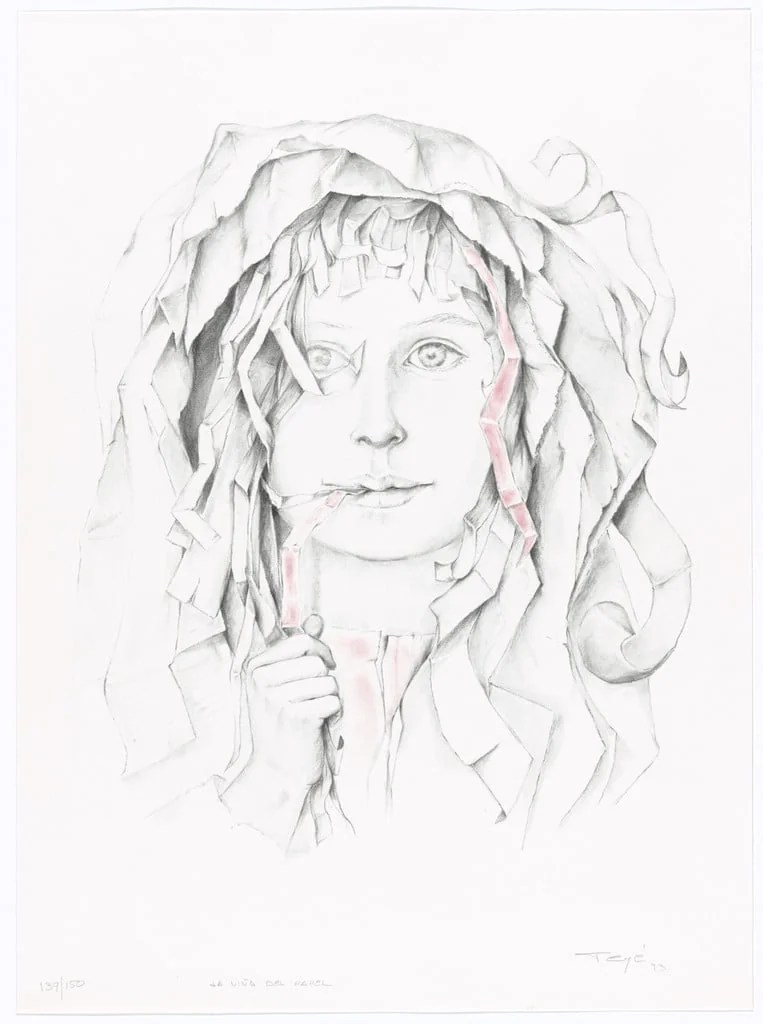 Untitled, by Maria Teresa Cuéllar Teyé, ink, 1973