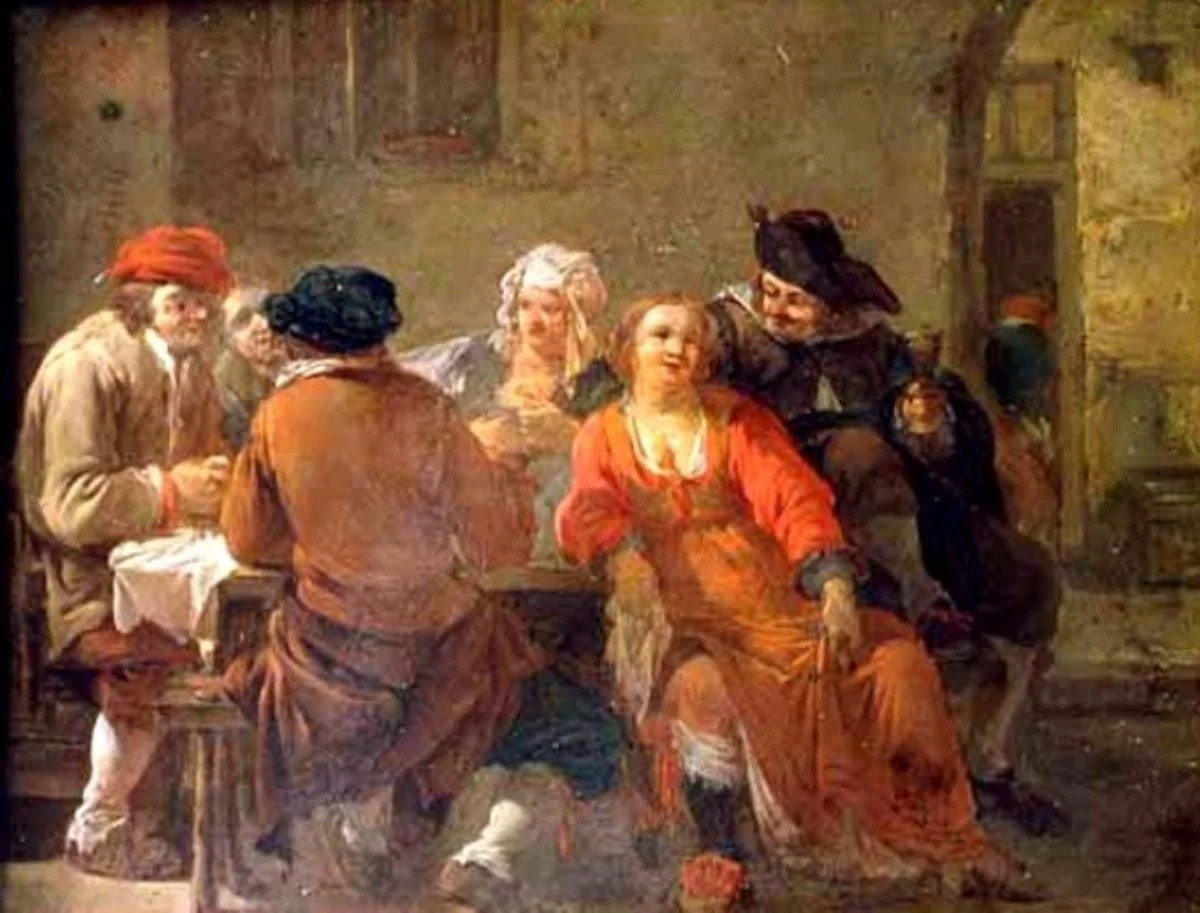 Marinari petrecând, by Andries Both, unspecified, 1650