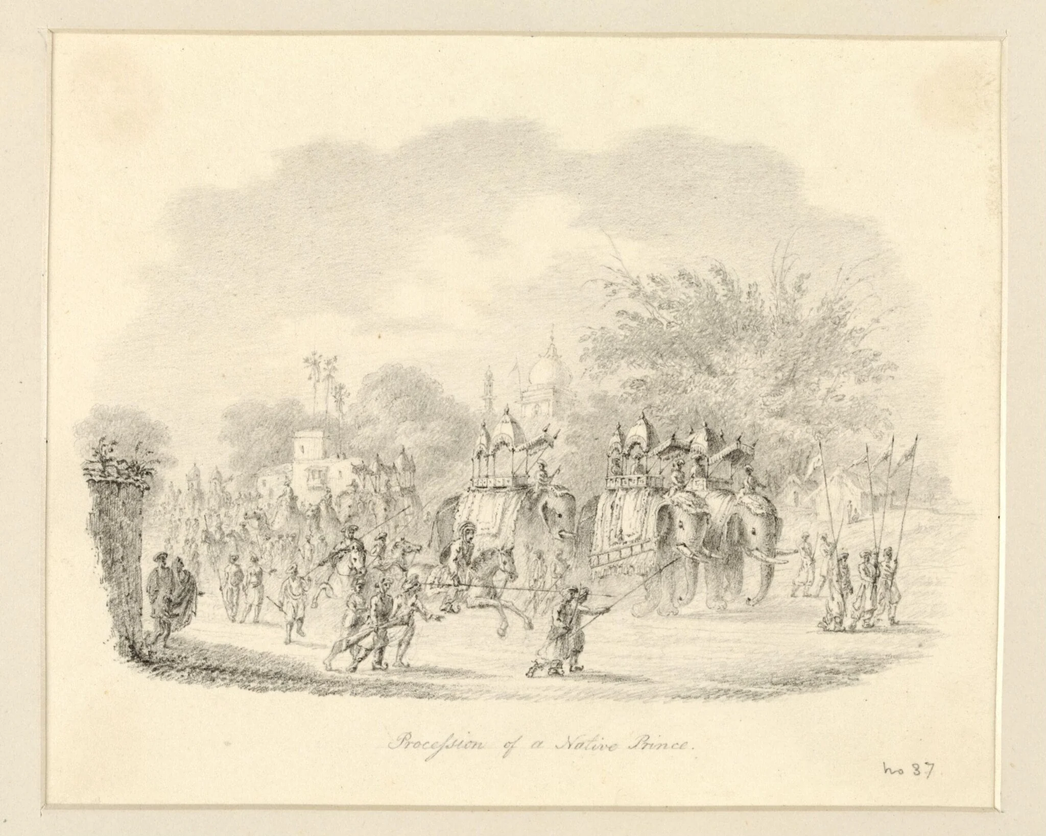 Reception of a Native Prince, by Robert Captain Smith, 1828