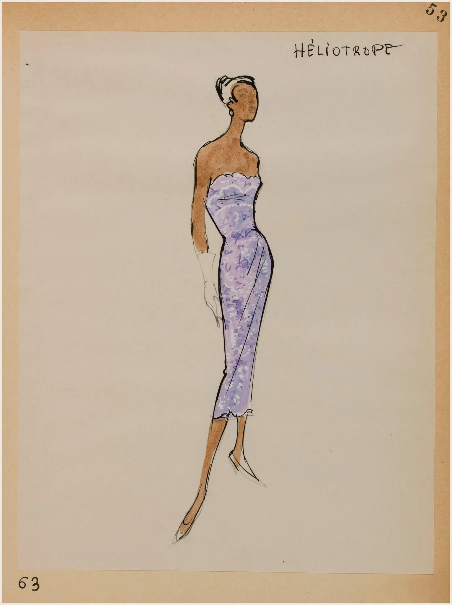 Héliotrope, by Carven, 1956