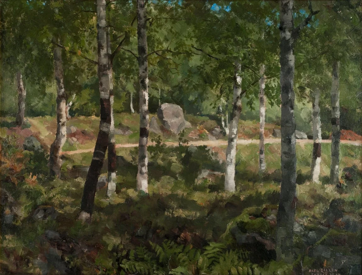Metsää Tyrväällä, by Akseli Gallen-Kallela, unspecified
