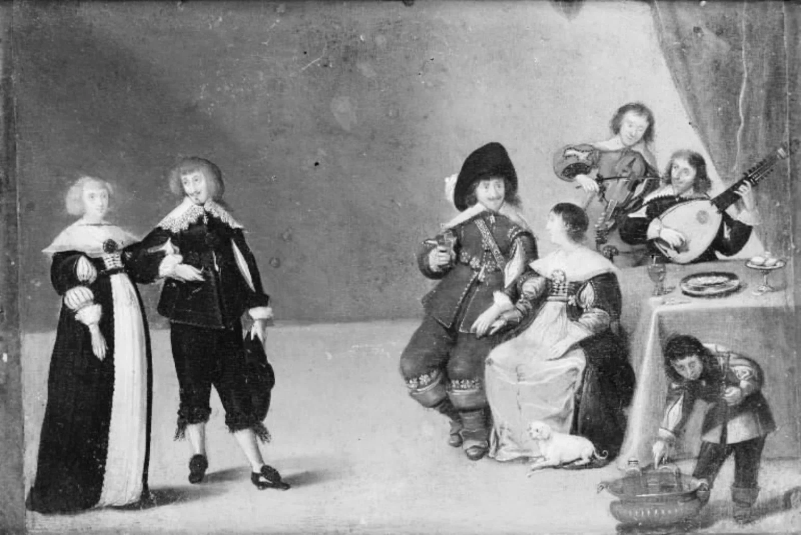 Party Scene, by Unknown, 1650