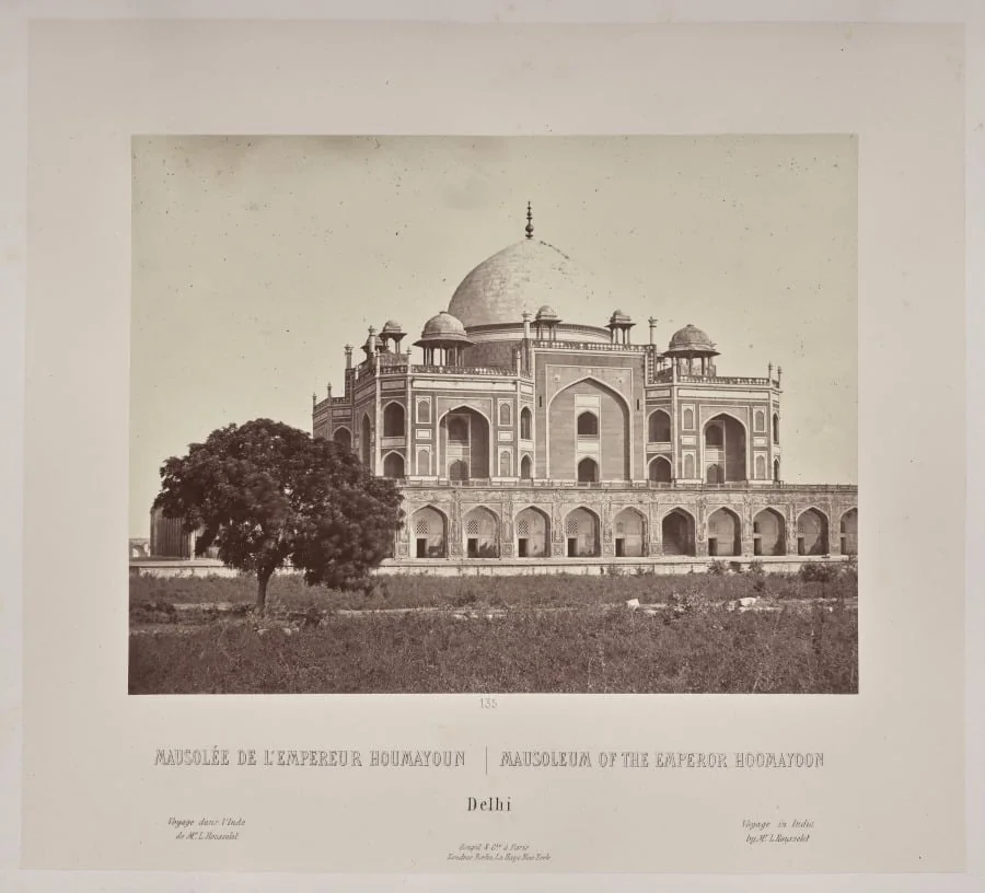 Mausoleum of the Emperor Hoomayoon, Delhi, by Louis-Théophile Marie Rousselet, 1866