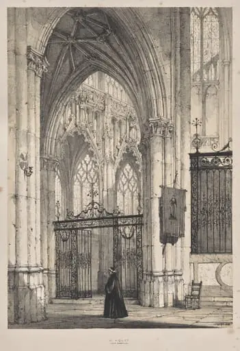 Architecture of the Middle Ages:  Church of St. Riquier, near Abbeville