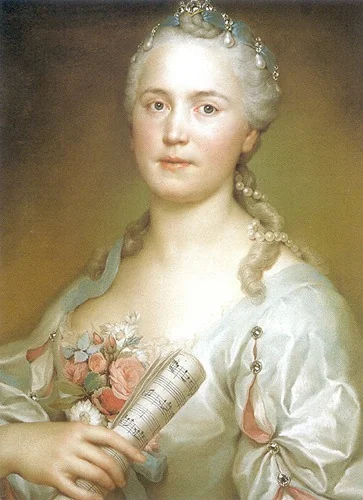 Die Sängerin Caterina Regina Mingotti (1722-1807), by Anton Raphael Mengs, unspecified, 1750