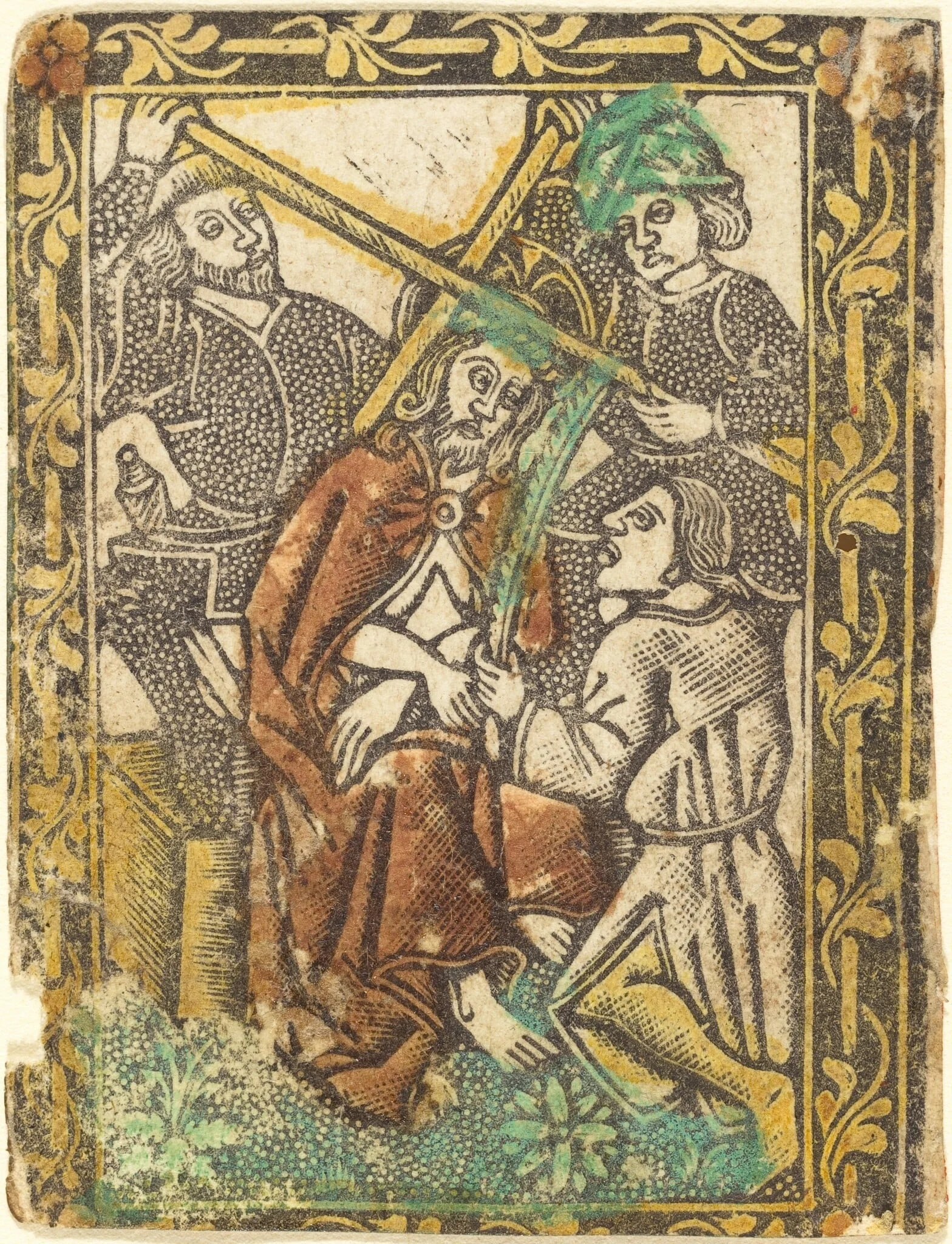 Christ Crowned with Thorns, by German 15th Century, paint, 1470