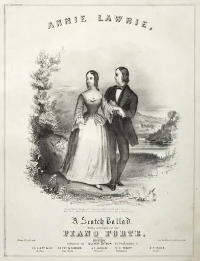 Annie Laurie - Sheet Music Cover