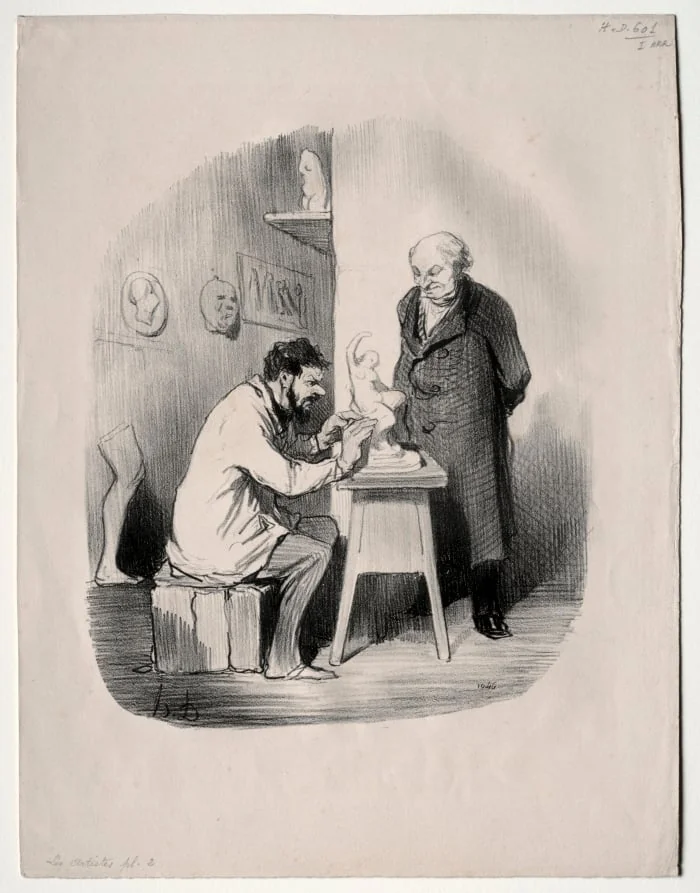 One of theses day you have to do my portrait in this style, by Honoré Daumier, 1848