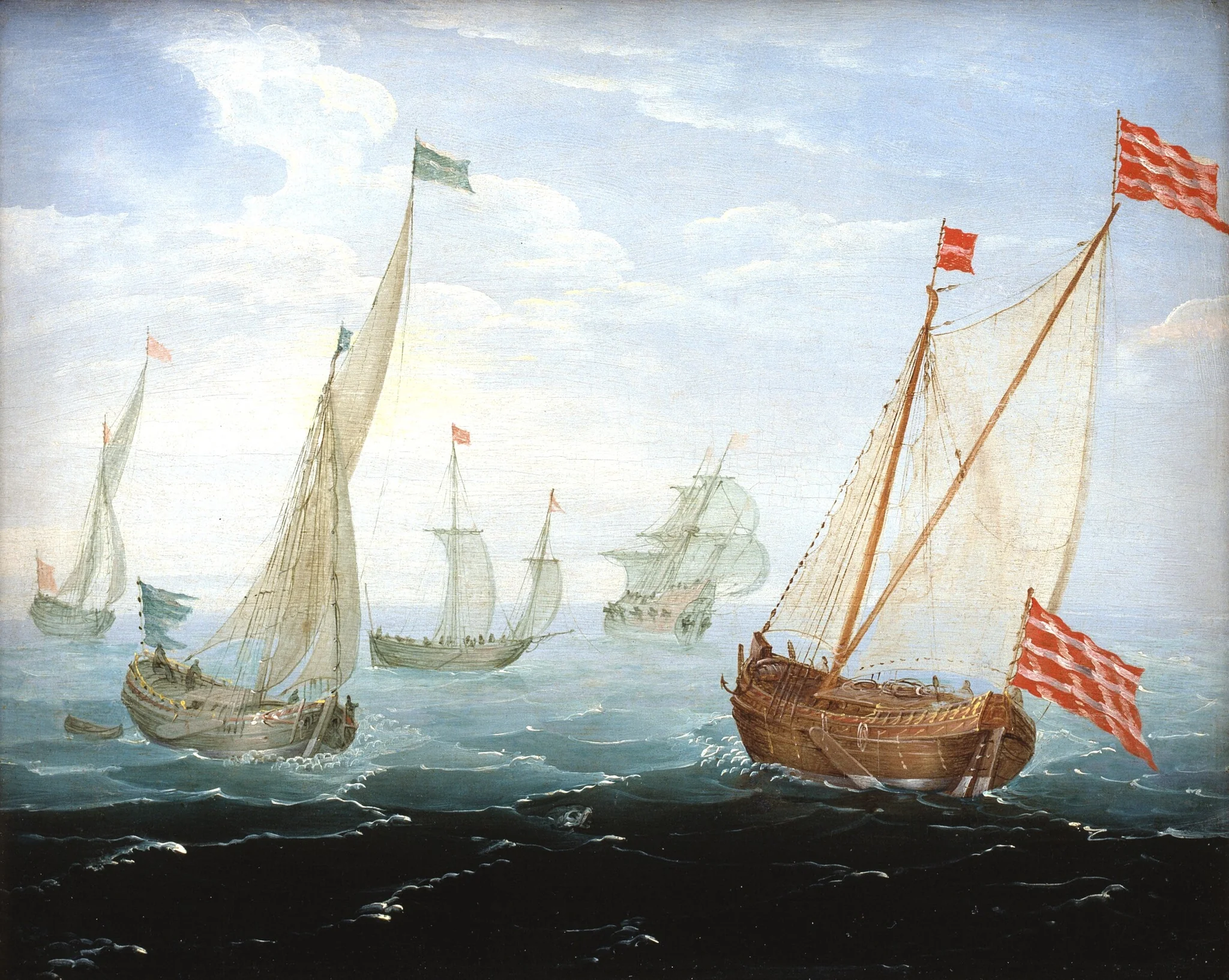 Skibe, by Unknown, oil