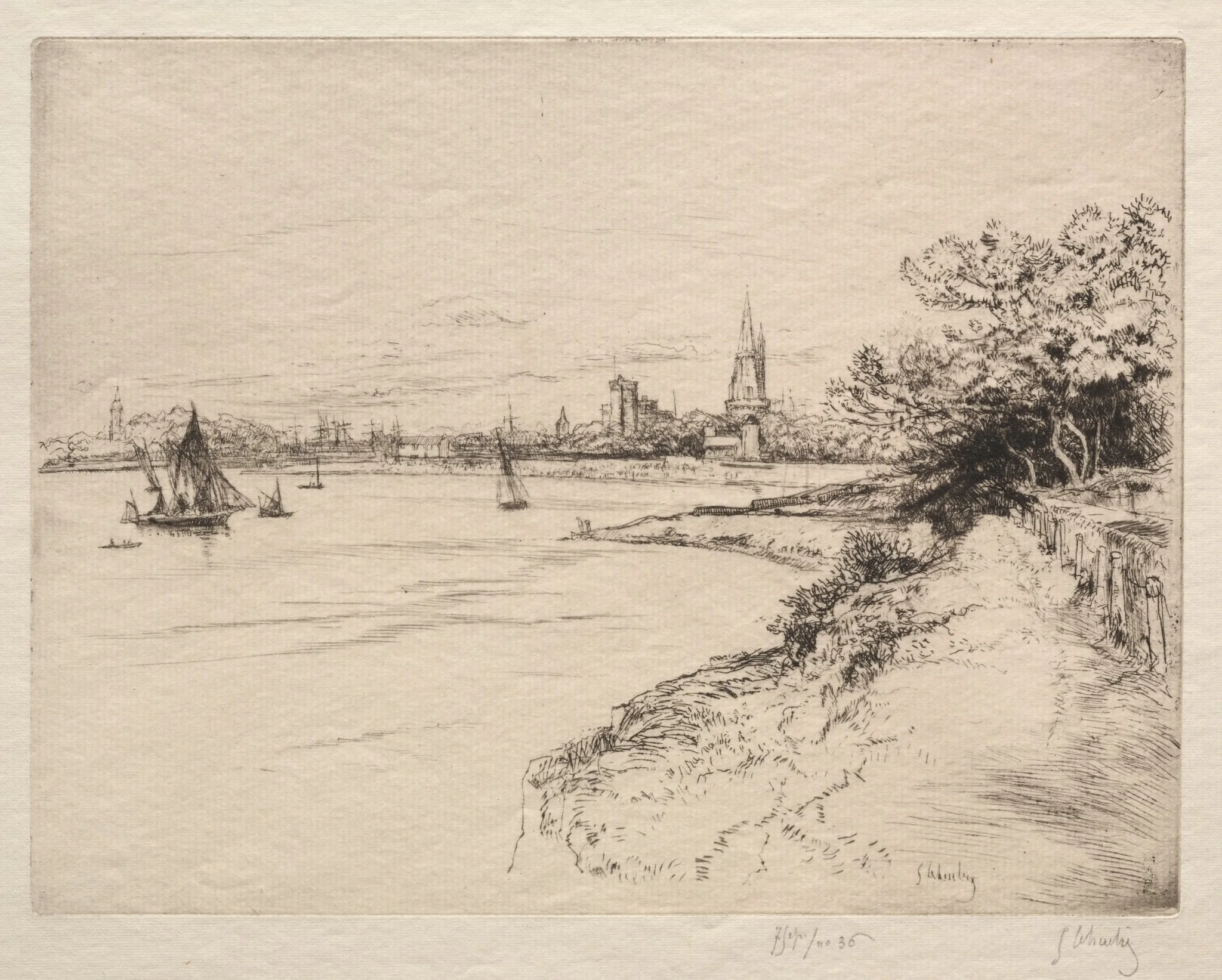 La Falaise d'Orbigny, by Gustave Leheutre, 1922