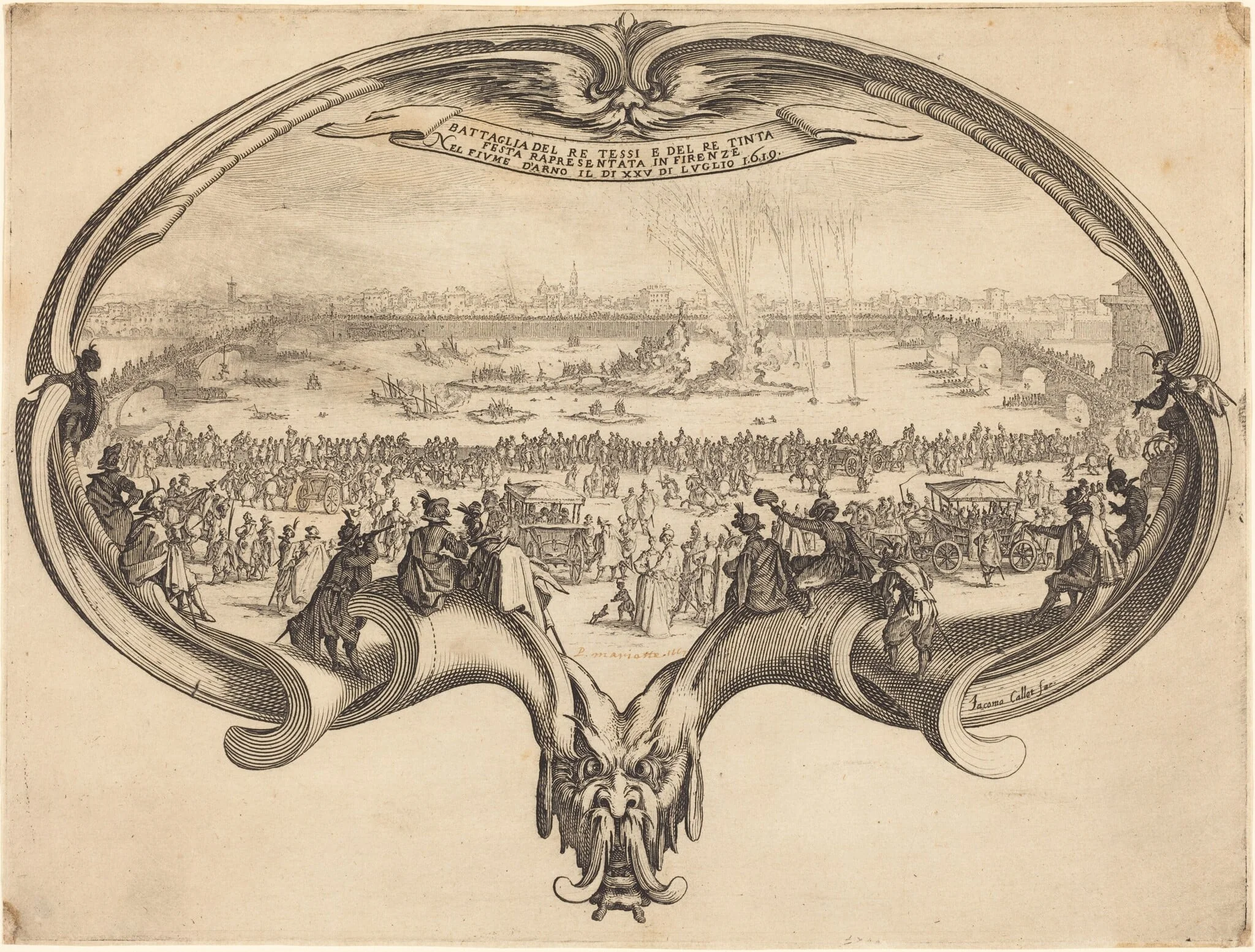 The Fan, by Jacques Callot, ink, 1619