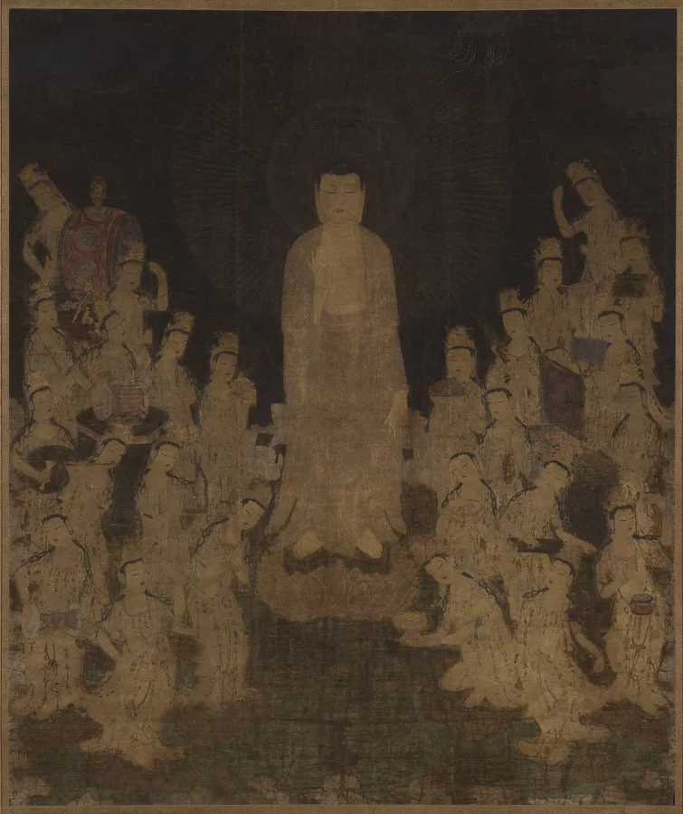 Welcoming Descent of Amida with Twenty-Five Bodhisattvas