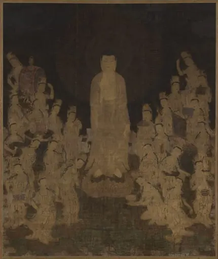 Welcoming Descent of Amida with Twenty-Five Bodhisattvas