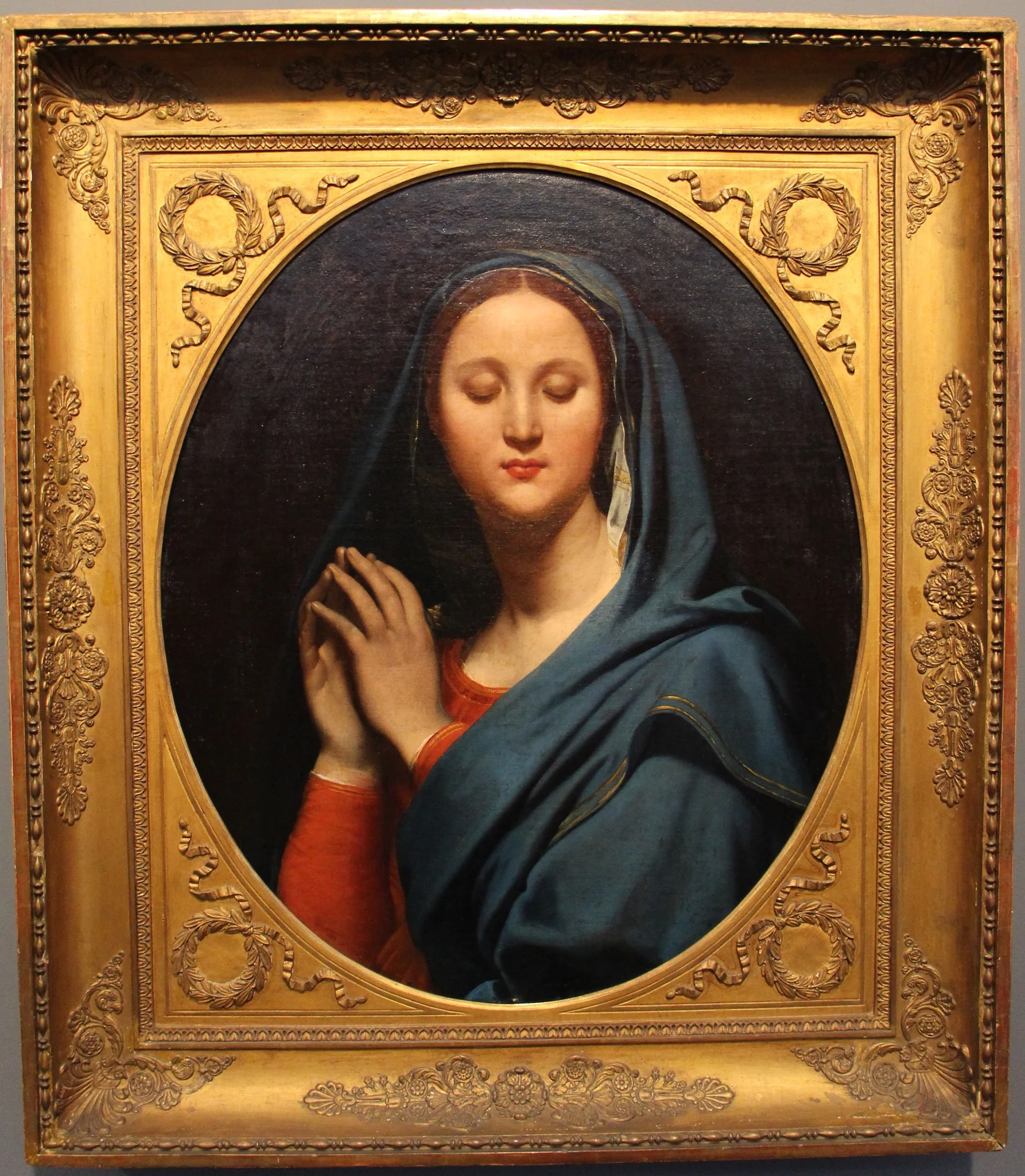 The Virgin of the Blue Veil, by Jean Auguste Dominique Ingres, oil, 1827