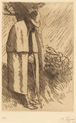 Traveler taking Shelter (Le voyageur a l'abri)