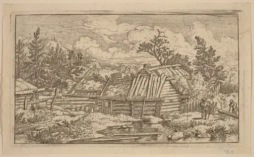 Two Beams Floating in the Water