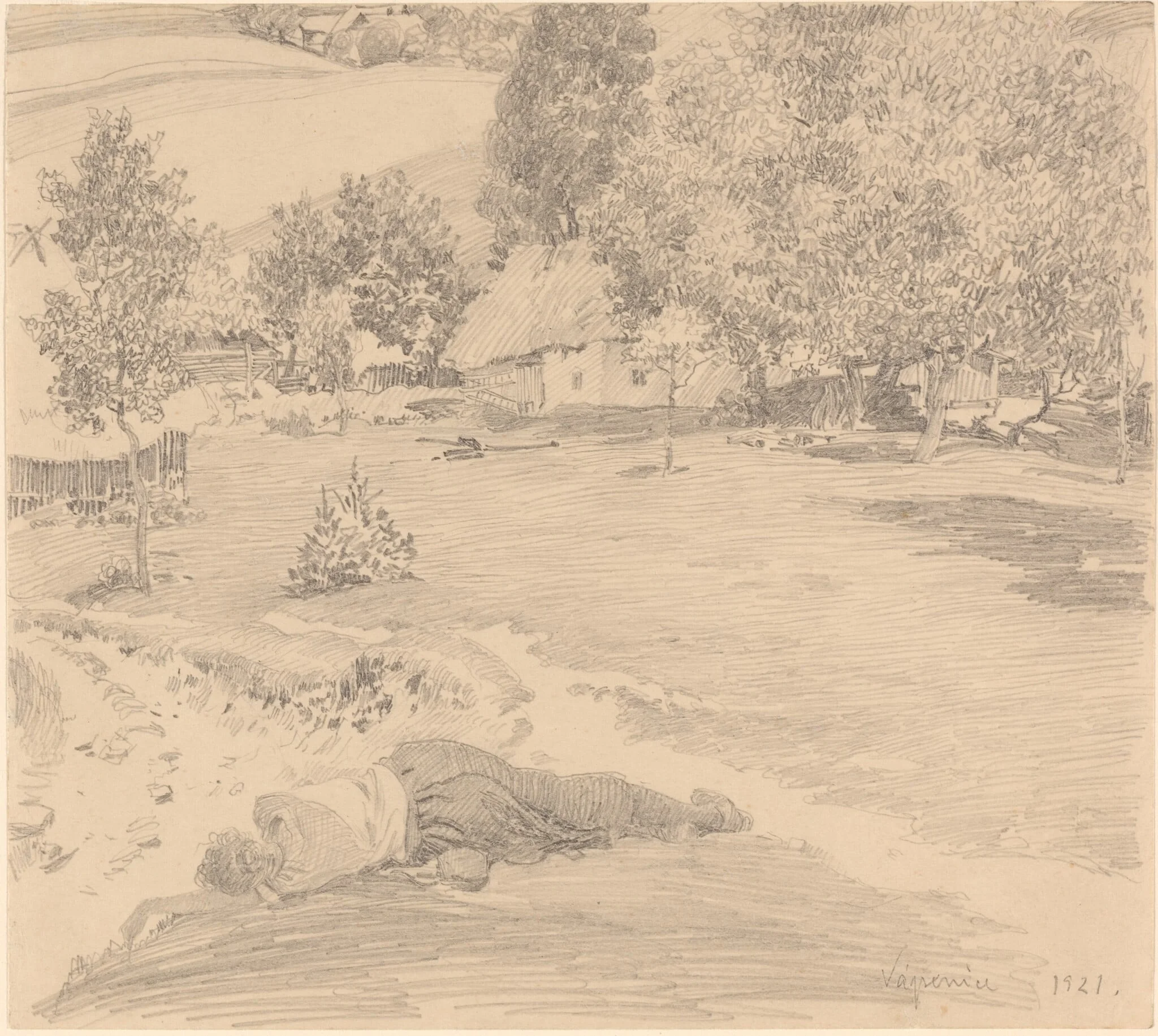 Vapenice, by Karel Vitezslav Masek, graphite, 1921