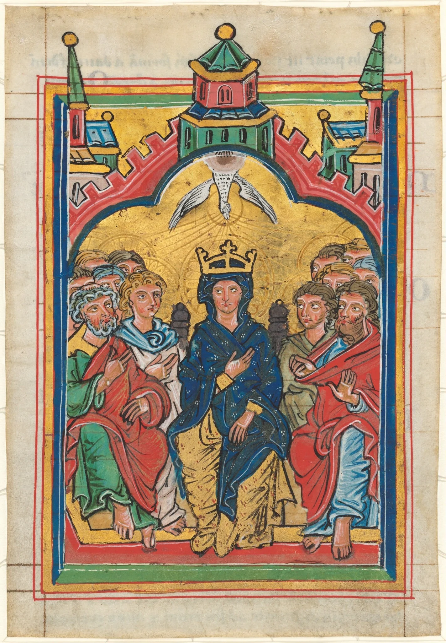 Pentecost, by German 13th Century, 1201