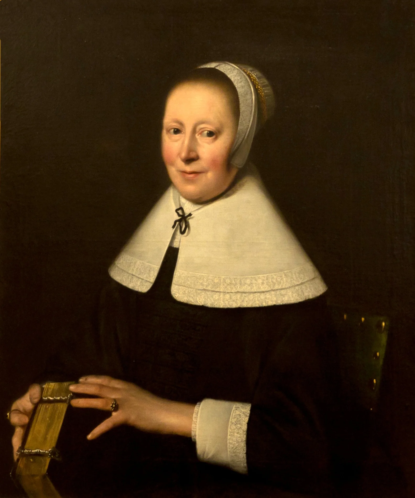 Retrato de mulher, by Pieter Nason, oil, 1655