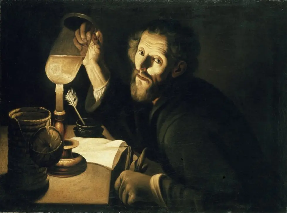 A Physician with a Urine Sample