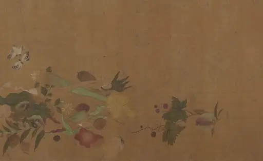 清　佚名　傳錢選　花果草蟲圖　卷|Flowers and Insects