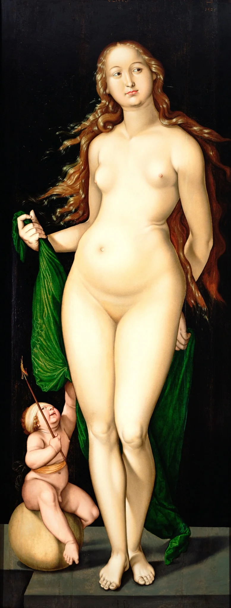 Venus and Amor, by Hans Baldung Grien, oil, 1524
