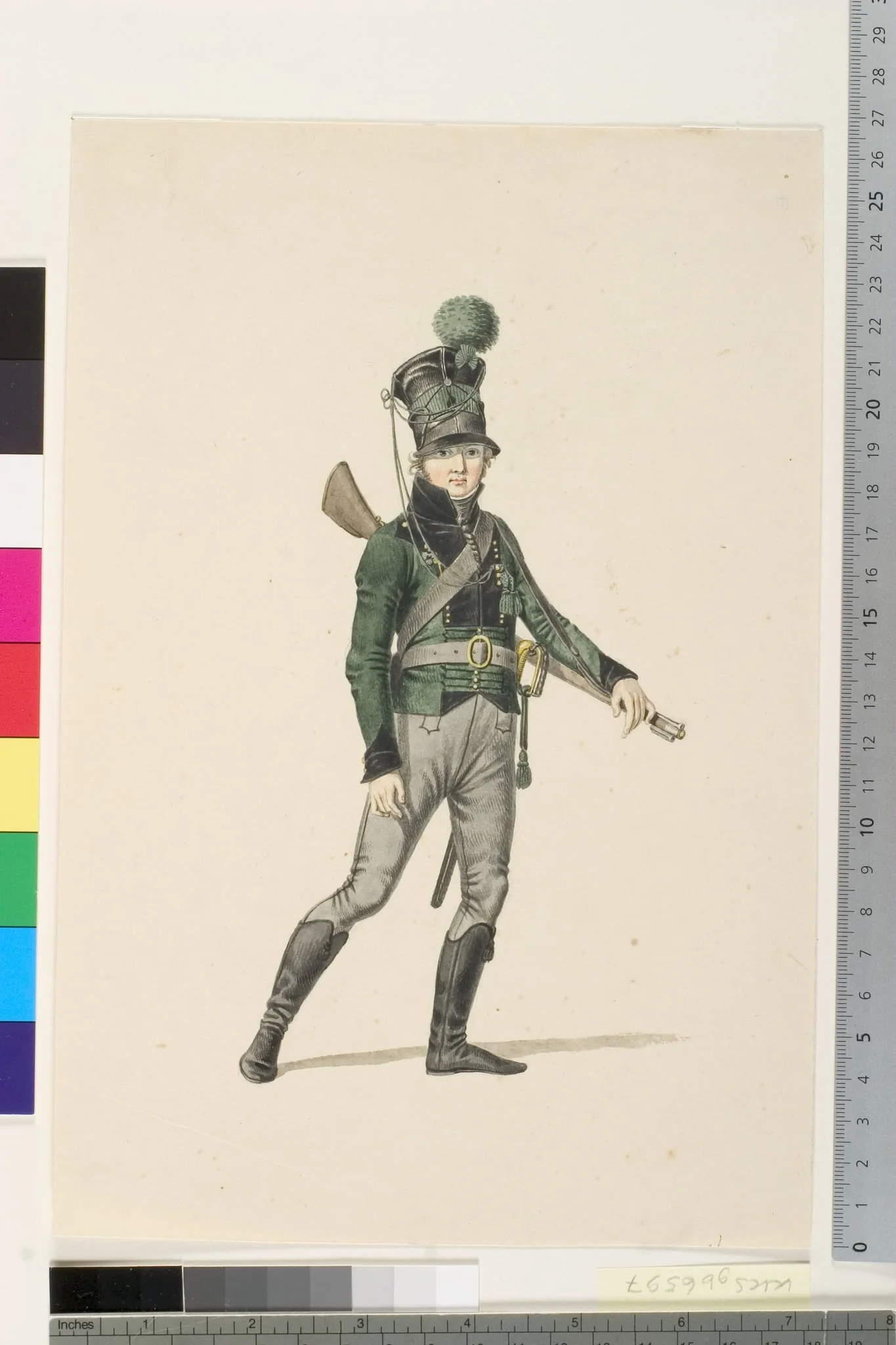 Kongelig livjæger, by Unknown, unspecified, 1807