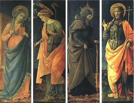 The Annunciation, Saints Anthony Abate, John the Baptist