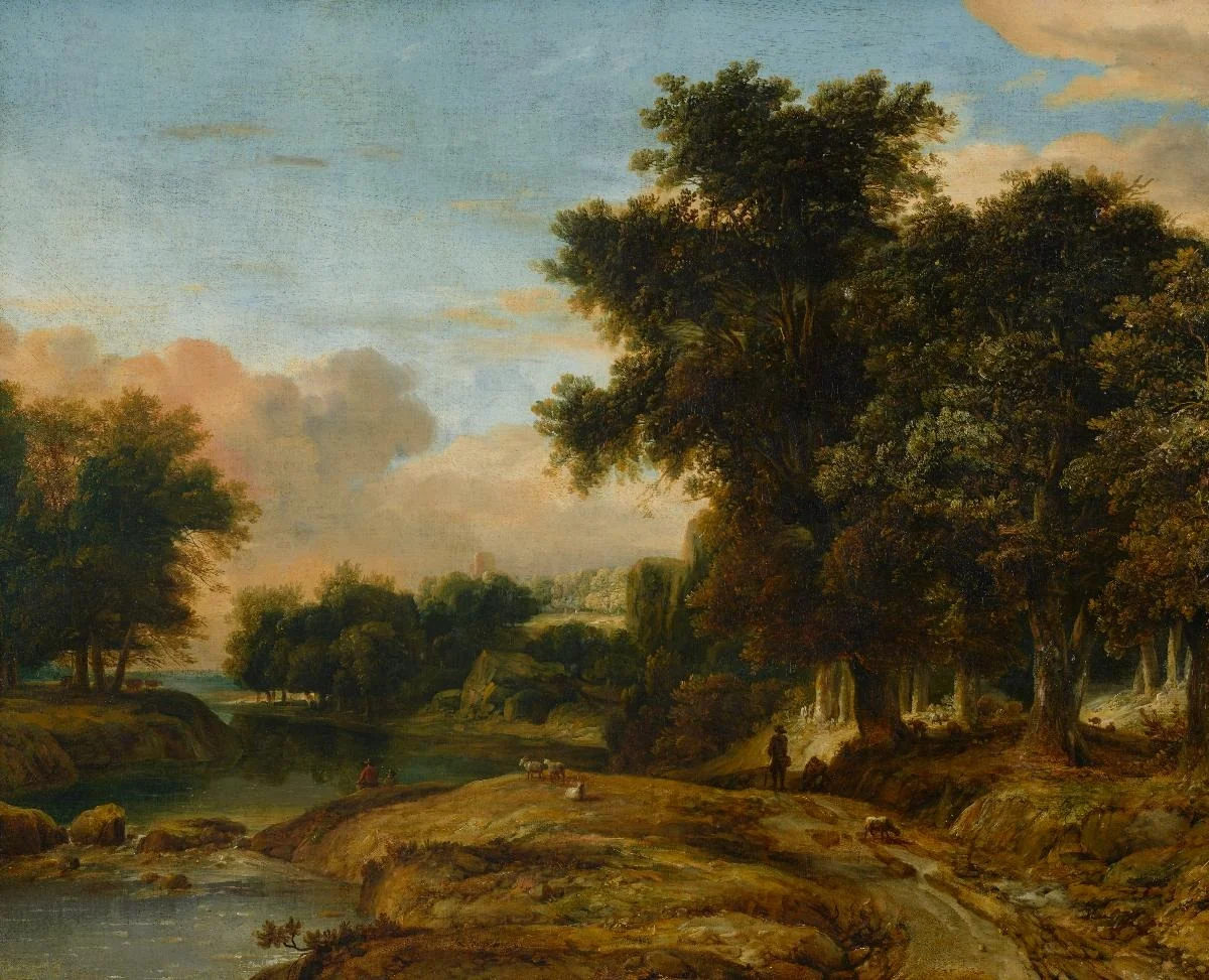 Waldiges Flusstal, by Roelant Roghman, oil, 1669