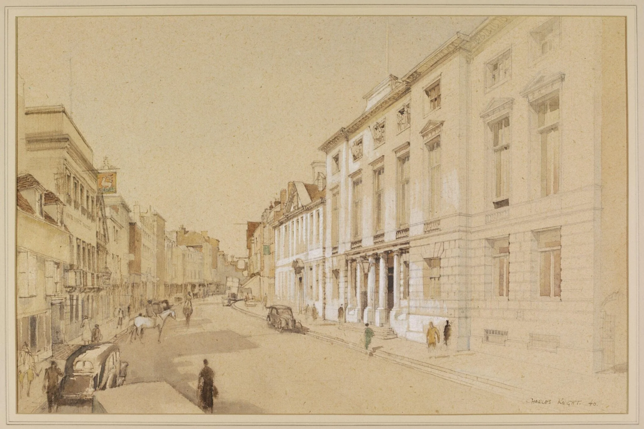 The County Hall and High Street, Lewes