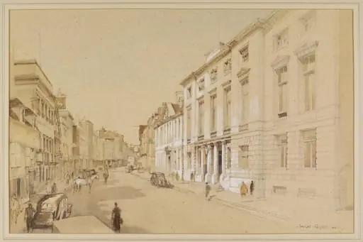 The County Hall and High Street, Lewes