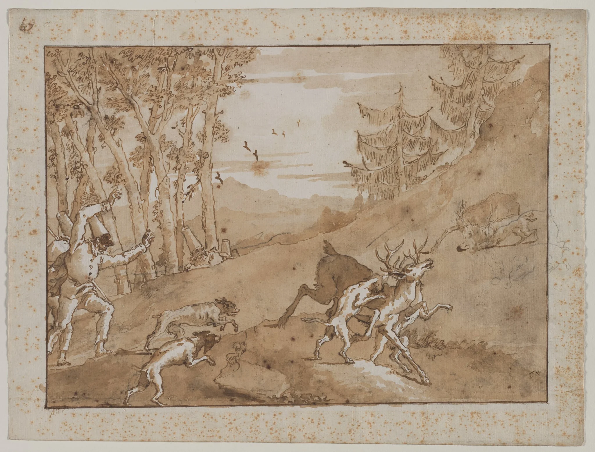 The Stag Hunt, by Giovanni Domenico Tiepolo, 1794